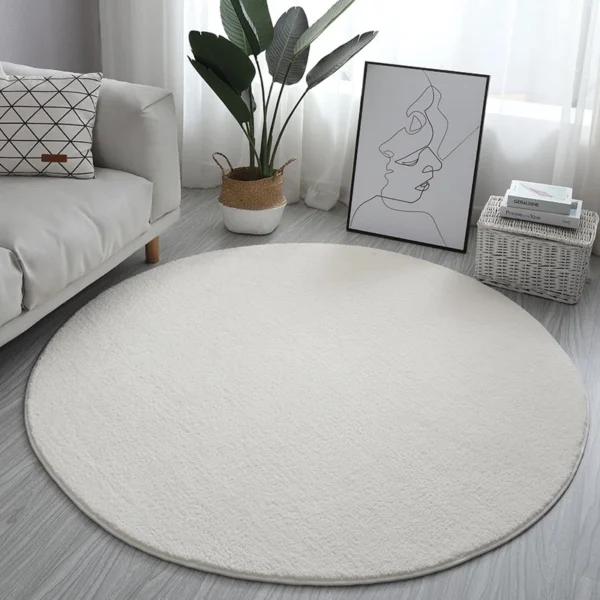Fluffy Carpet Round Floor Mat Tatami Rugs