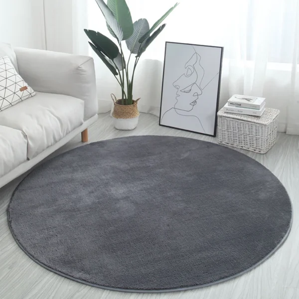 Fluffy Carpet Round Floor Mat Tatami Rugs