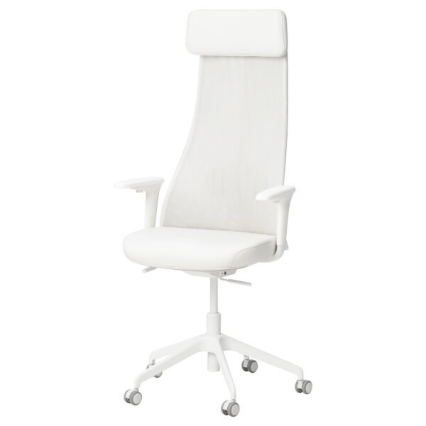 Office chair with armrests white