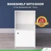 2 Tier Bookshelf with 1 Door