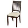 Chair dark brown stainedKilanda light beige