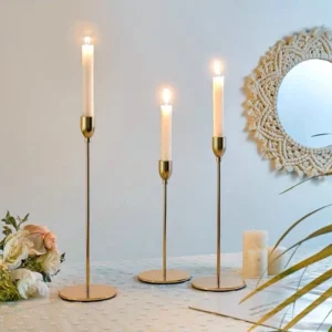 Metal Candlestick Holder Gold Brass Candle Stand