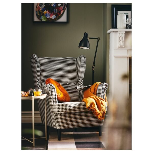 Wing chair blackbeige