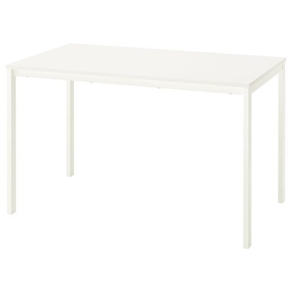 Table white125x74 cm